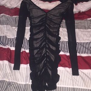 Mesh dress / fitted